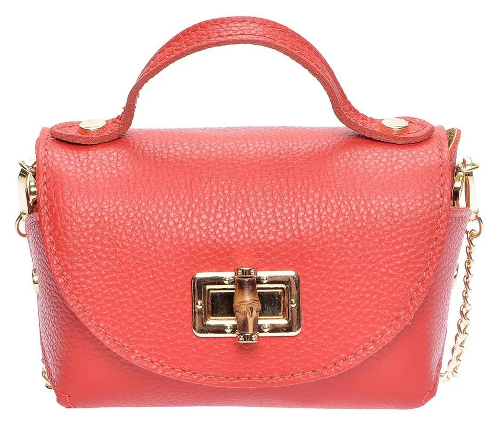 Sac Bandoulière Rouge en Cuir pour Femme Anna Luchini AL 1012T Rosso