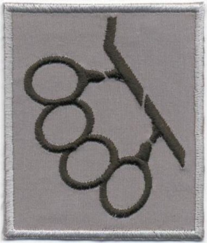 Aufnäher - Schlagring - 06039 - Gr. ca. 9 x 8 cm - Patches Stick Applikation