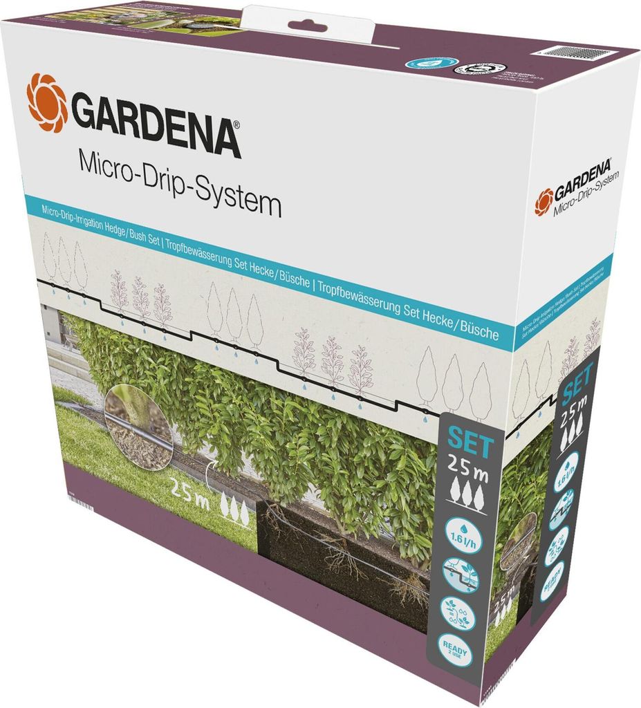 Gardena 13503-20, 25 m, Unter der Erde, Schwarz, 1,3 cm, 1 Produktbild 