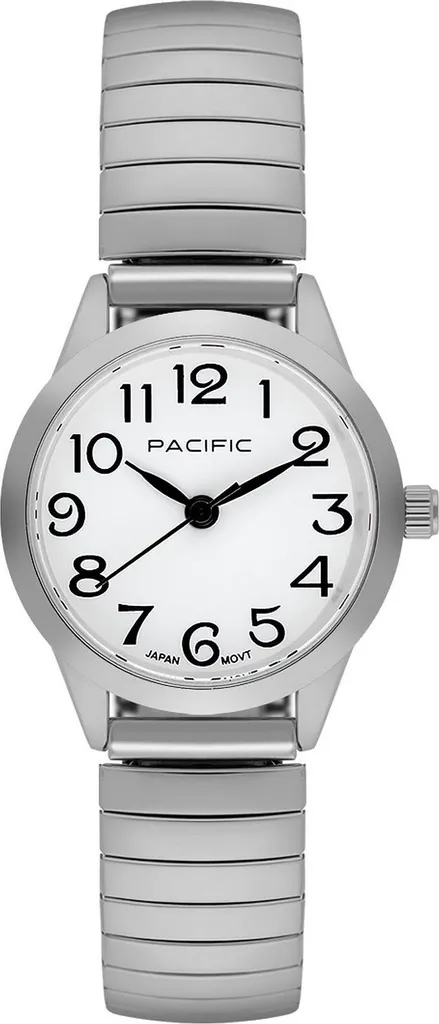 Montre à Quartz Pacific Femme en Acier Argenté - Accessoire de Mode Chic