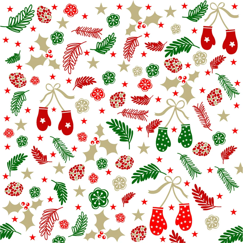 Serviettes en papier pour anniversaire J-Line Mix, pack festif x12