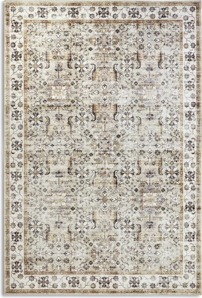 Tapis Anti-Taches 160x230 cm Elle Imagination pour Salon Lumineux