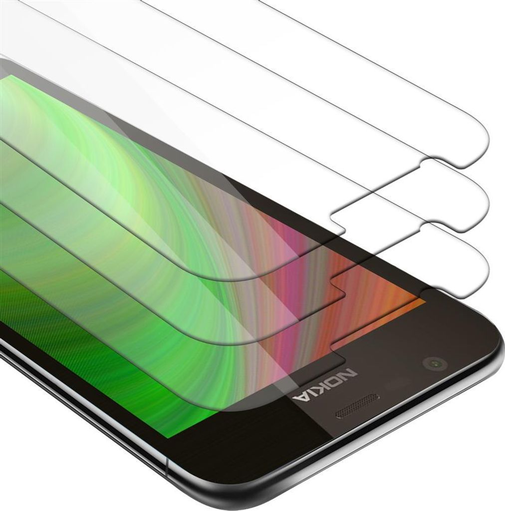 Cadorabo 3x Panzer Folie für Nokia 1 2017 Schutzfolie in Produktbild 