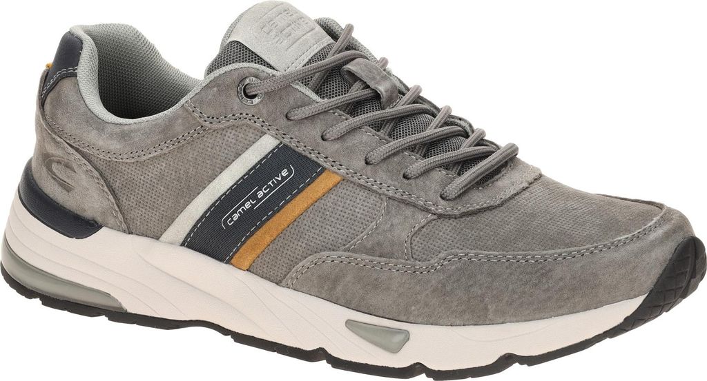 Camel Active Herrenschuhe sportlicher Schnürer Grau Freizeit, Schuhgröße:47 EU
