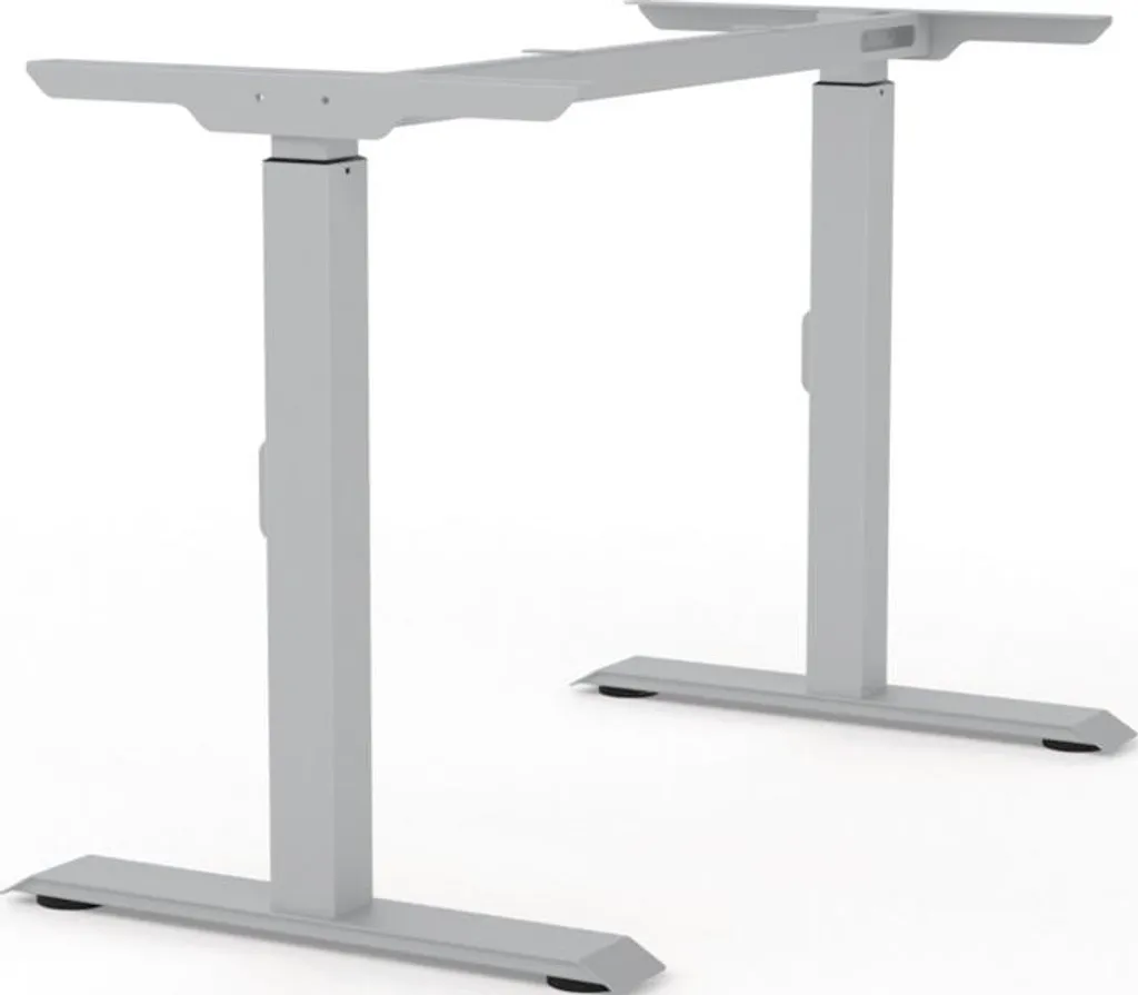 Piètement de table Noir Trafic RAL 9017 réglable 650-830mm avec vis