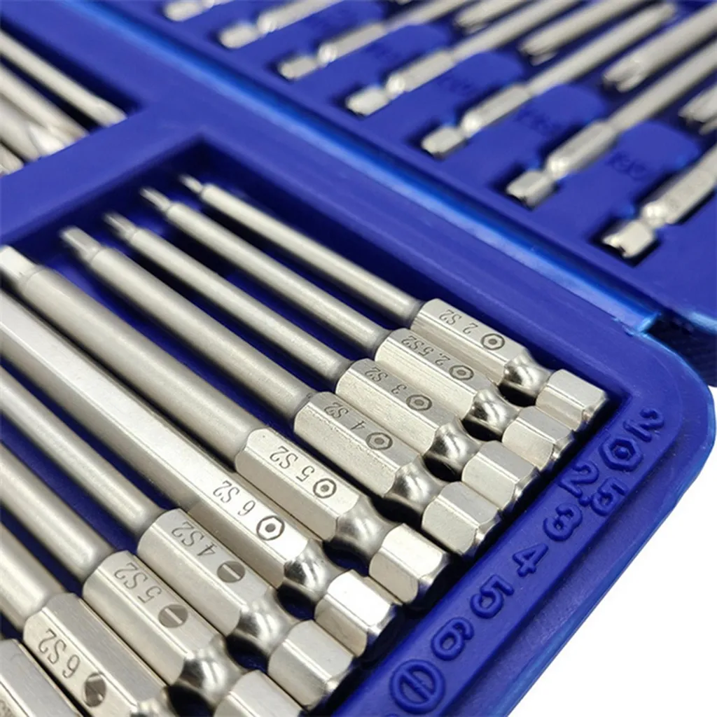 Embouts Longs pour Zones Difficiles - Set de 50 Pièces 75mm avec Boîtier