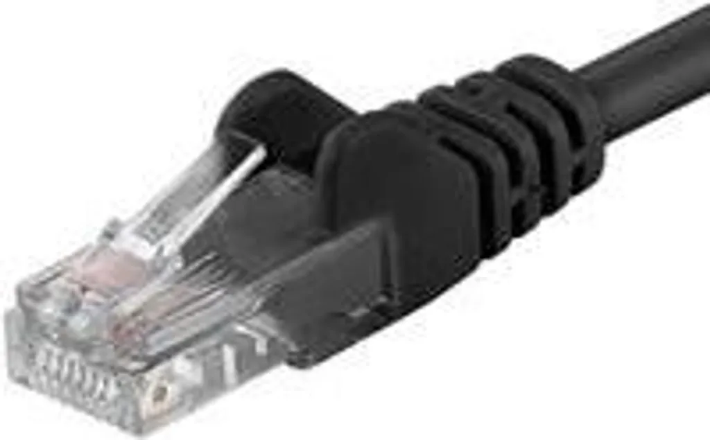 Cavo Rete Nero Cat 6 1m | Connessione Internet Stabile per Casa