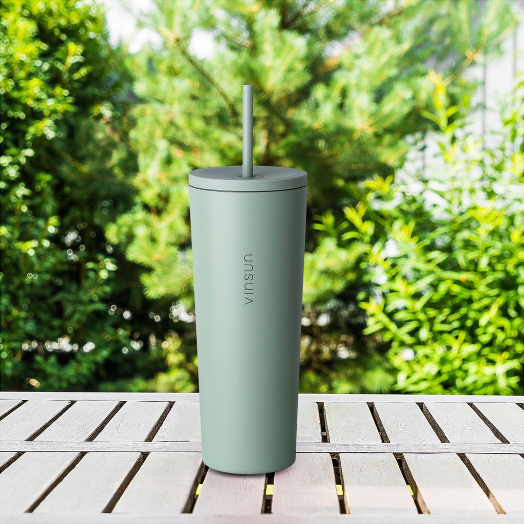 Beary Blu Cities Tumbler – 750 Ml, Vakuumisoliert, Edelstahl, Mit Paris-Design & Trinkhalm