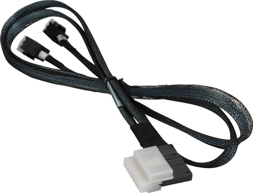 Câble Slimline x8 vers MiniSAS HD 70cm pour Extension Stockage Serveur