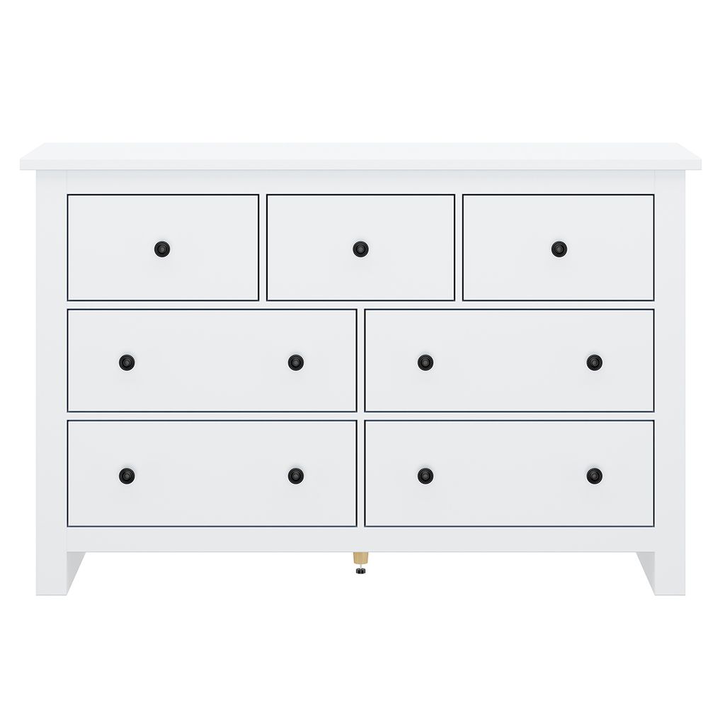 Sideboard mit mehreren Schubladen Kommode Multifunktionales Schuhschrank für Eingang Küche Esszimmer und Wohnzimmer Weiß