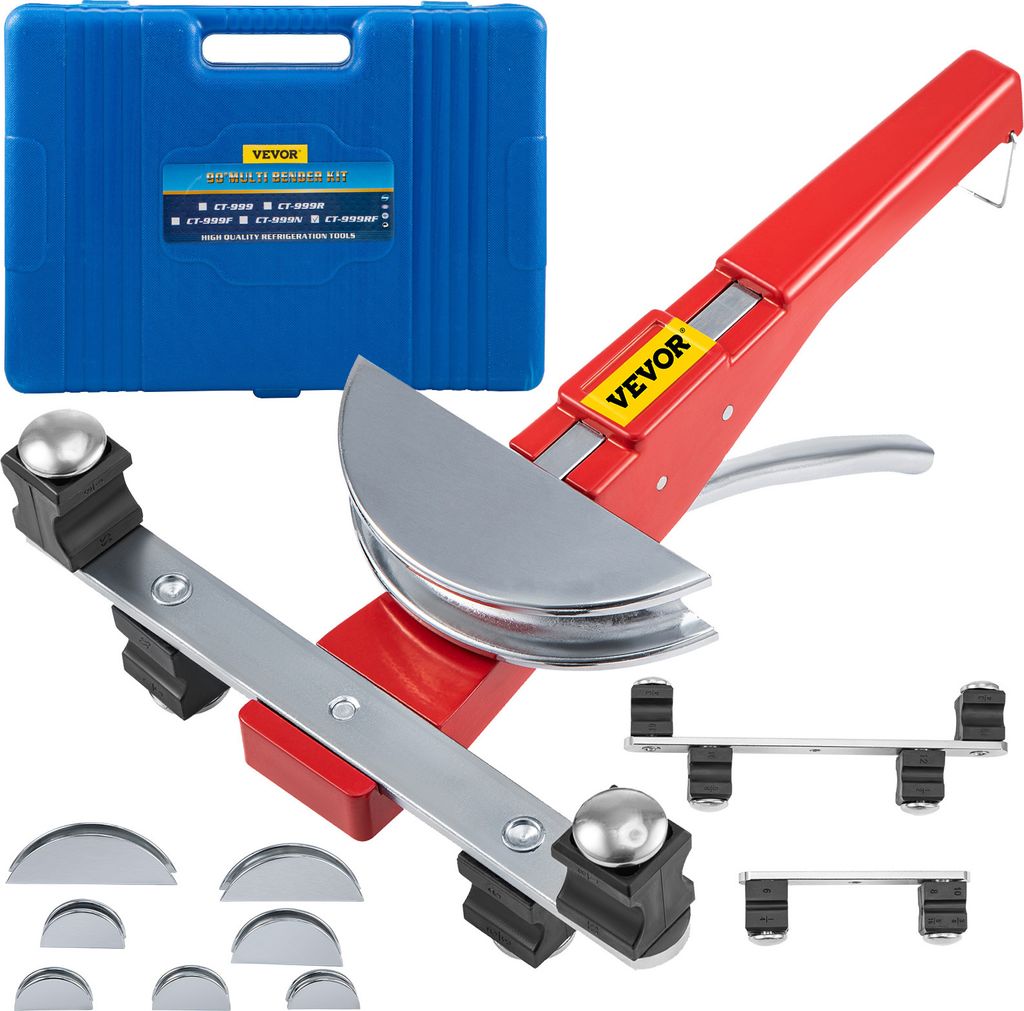 Cintreuse De Tuyaux Hydraulique 16 Tonnes - 8 Matrices Incluses | Pour Tubes 15 à 80 Mm, Acier Robuste - 9