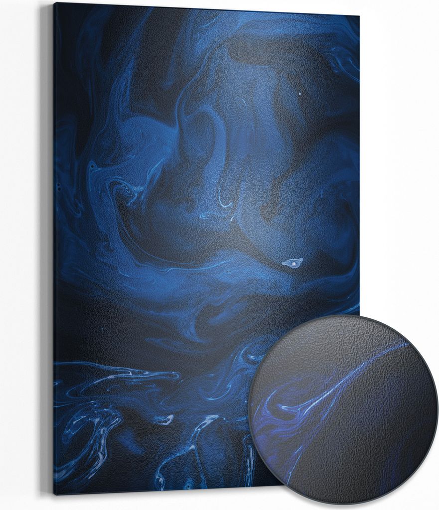 DEQOART Magnettafel Metall 60x90 cm 'Ruhige Meeresströmungen' Whiteboard Pinnwand Büro