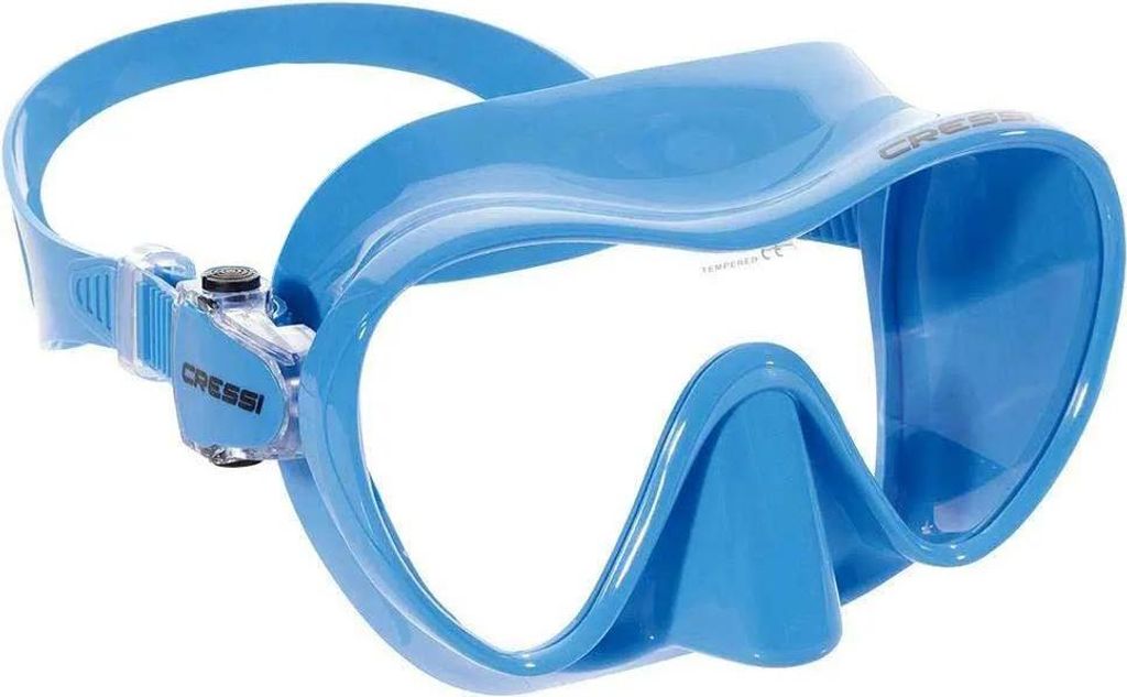 Cressi ZDN281020, Unisex, Universalgröße, Blau, Silikon, Transparent, Blau