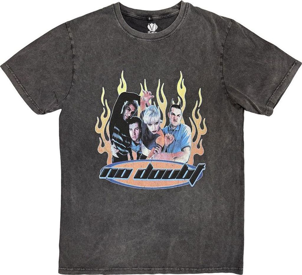 No Doubt - T-Shirt für Herren/Damen Uni, Steinwaschen RO14513 (XL) (Anthrazit)