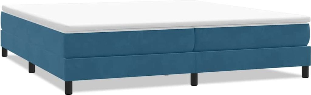 Boxspringbett ohne Matratze Dunkelblau 200x220 cm Samt