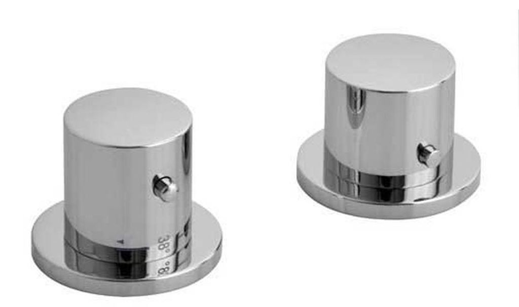 Sapho GO Thermostatische 2-Loch Wannenrand-Armatur, Chrom Produktbild 