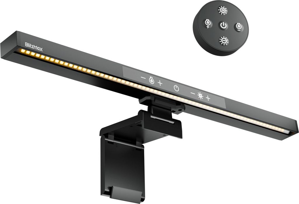 Computer Monitor Lampe mit Fernbedienung Monitor Light Bar Stufenloses Dimmen, einstellbare Farbtemperatur USB Bildschirmlampe