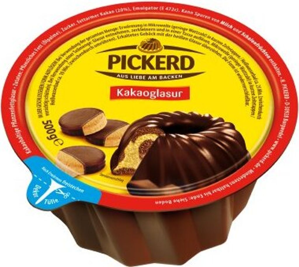 Pickerd kakaová poleva, 3 balení (3 x 500 g) Obrázek produktu 