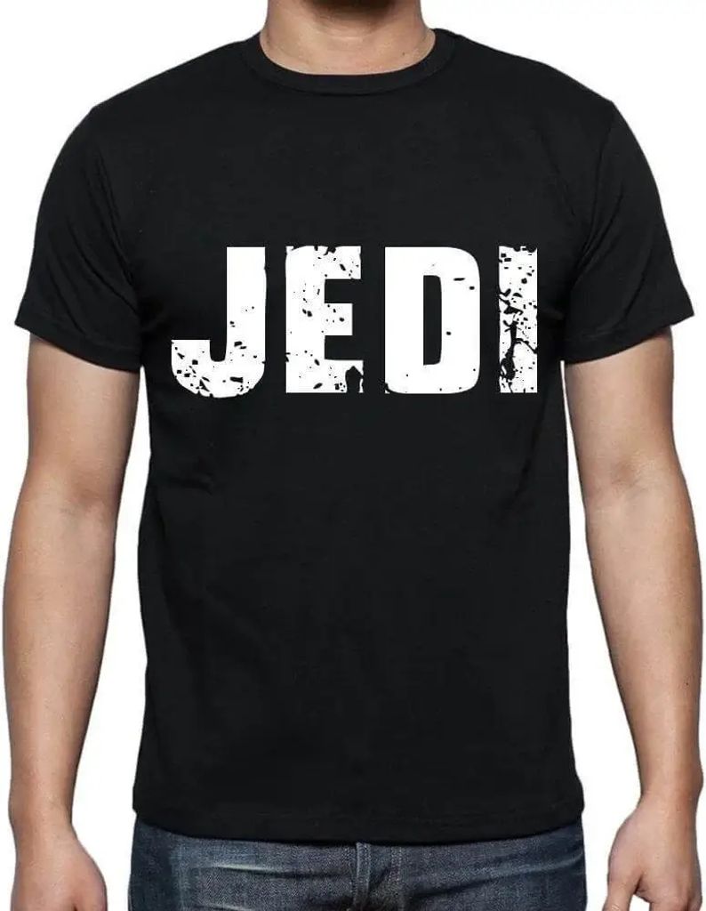 Herren Grafik T-Shirt Jedi Öko-Verantwortlich Vintage Jahrgang Kurzarm Lustige Druck Geburtstag Geschenk Mann