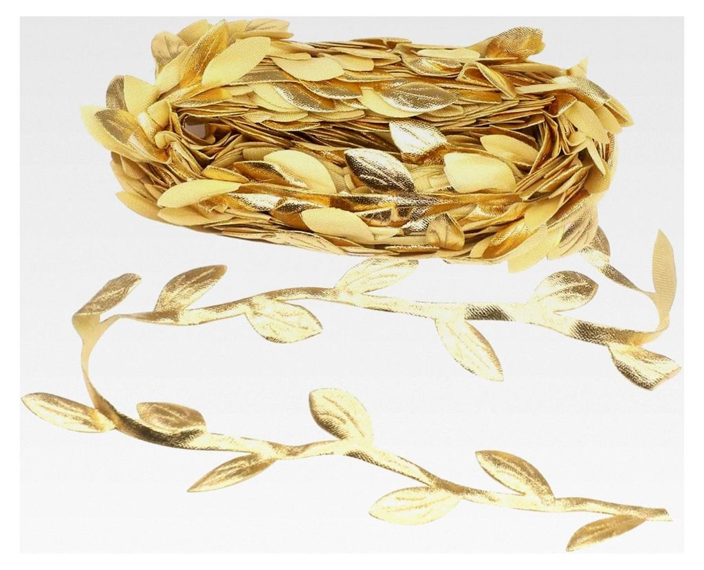 Goldene Girlande, Künstliche Rattanpflanze, Dekorative Accessoires für Verpackungen, Heimwerken und Partys, Hochzeit und Garten Dekoration (Gold,...