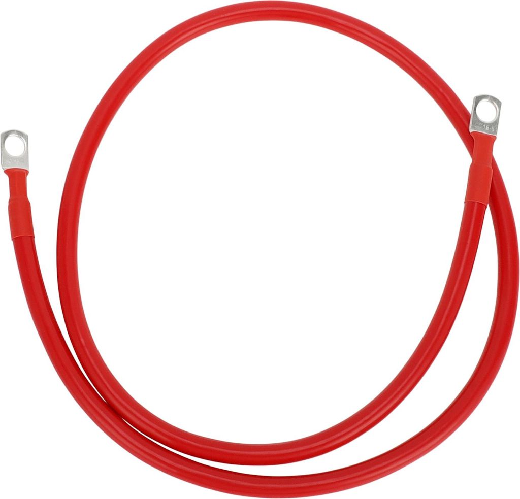 1 Stk. Universal Batterie-Wechselrichter-Kabel 5/16" Lug 3FT Batteriekabel 5 AWG Gauge Rot Verzinntes Kupfer