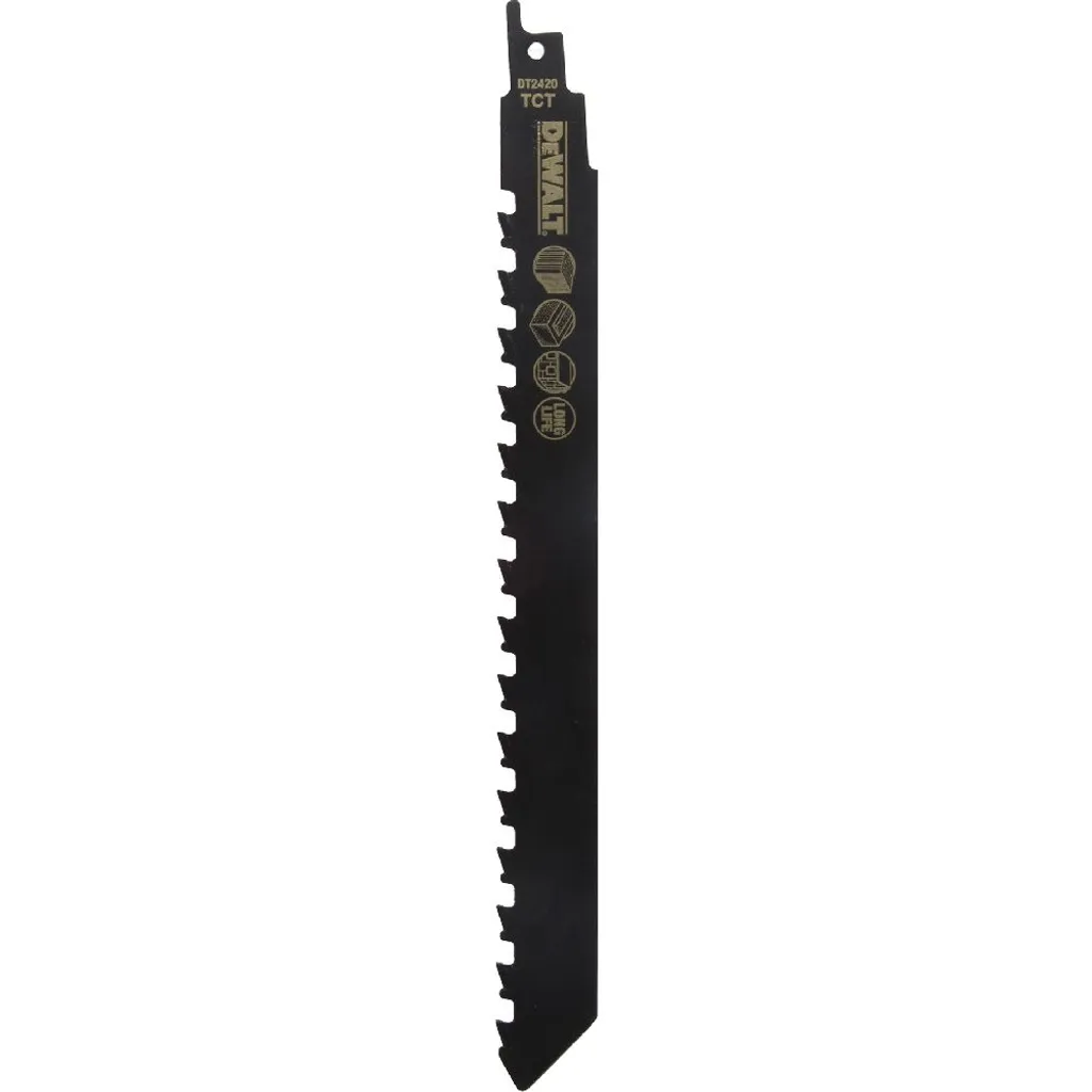 Lame de scie sabre robuste carbure DeWalt pour coupe de béton