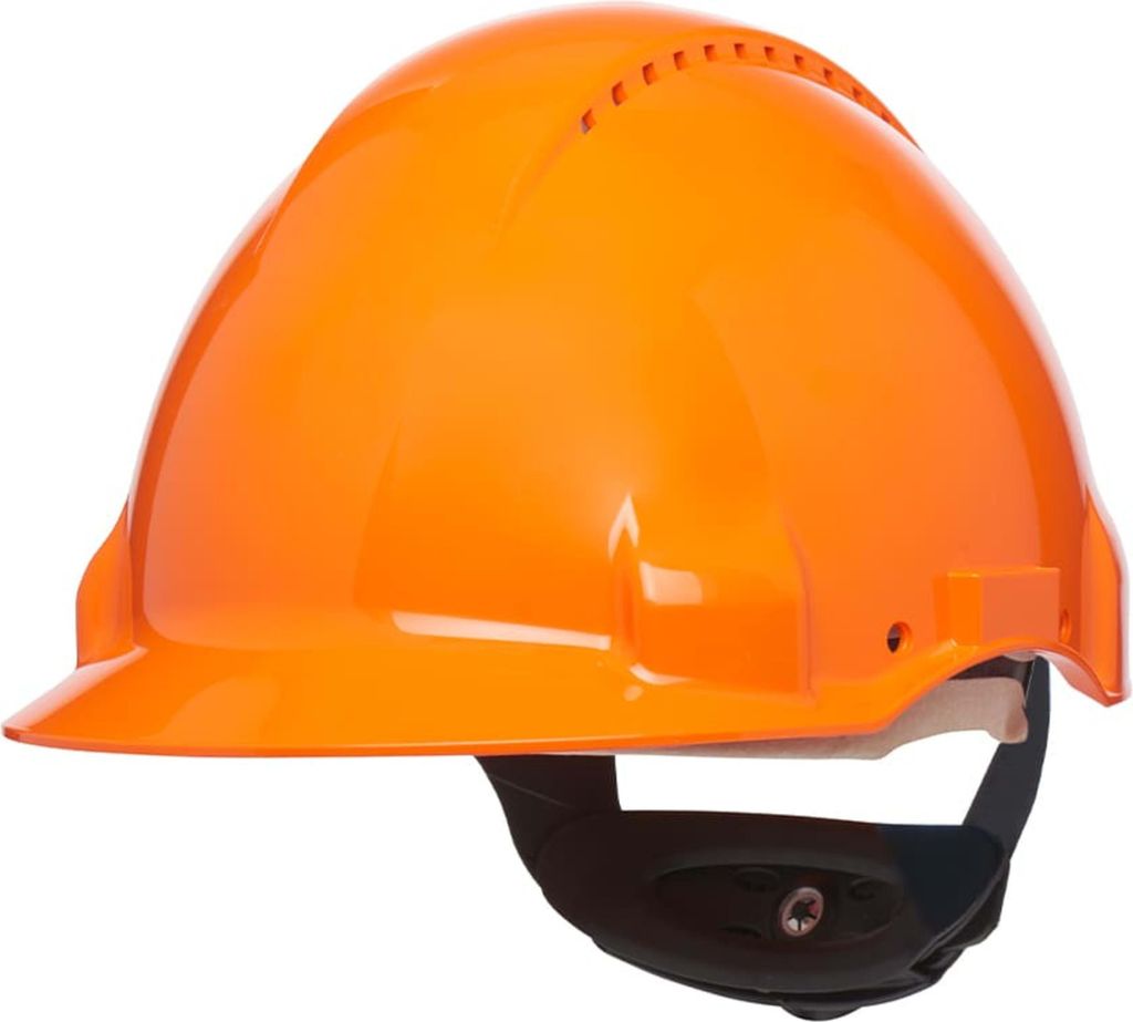 3M G30DUO Schutzhelm belüftet UV-Indikator orange Orange, One Size