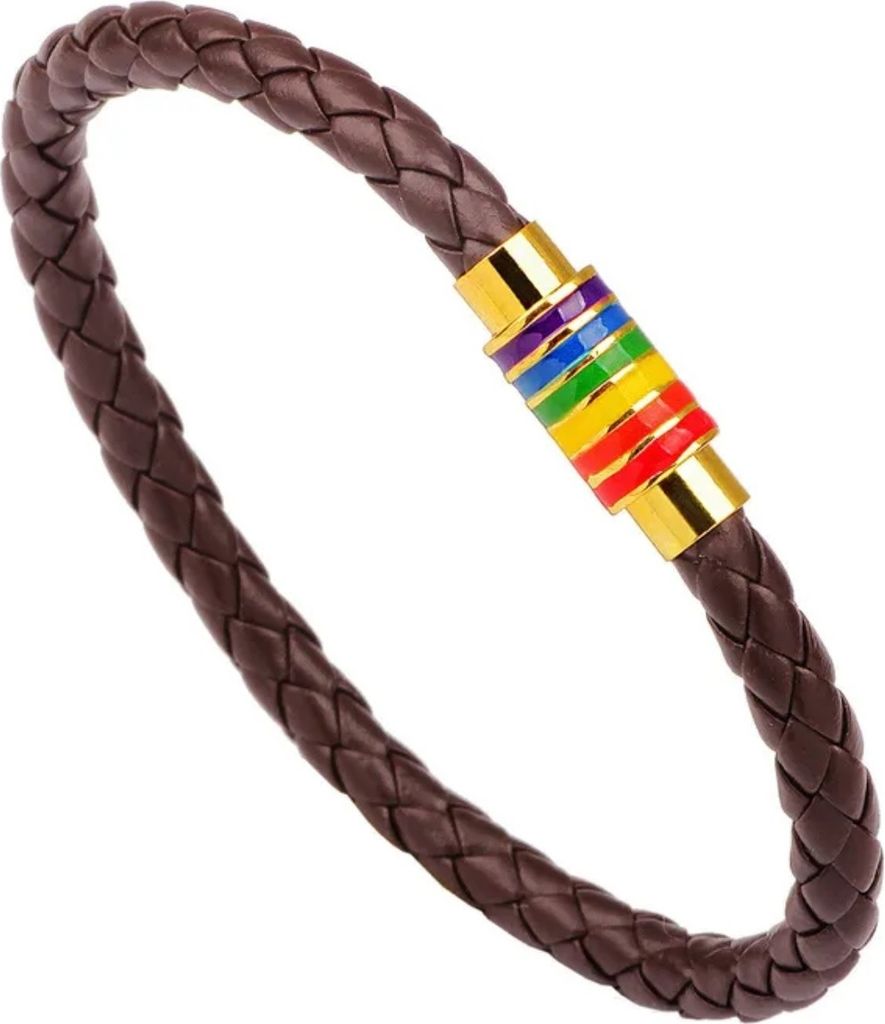Eron Armband - Stilvolles Herrenarmband in Braun und Gold KP34471