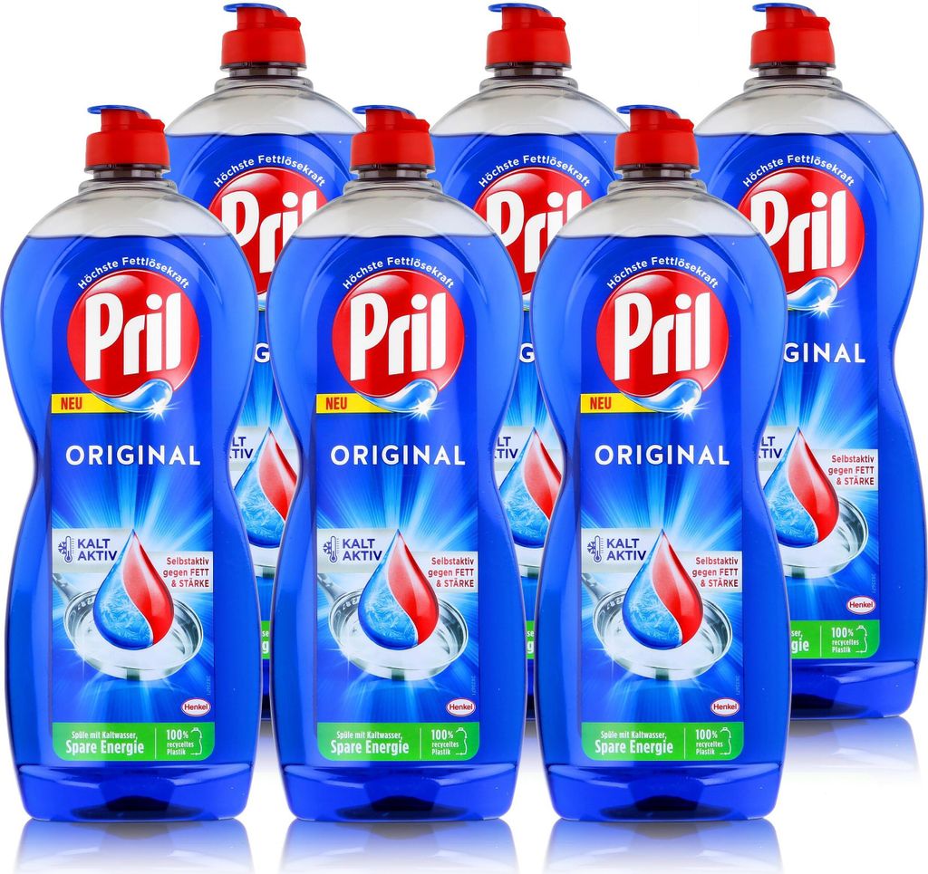 Pril Spülmittel Original 675ml - Hohe Fettlösekraft (6er Produktbild 