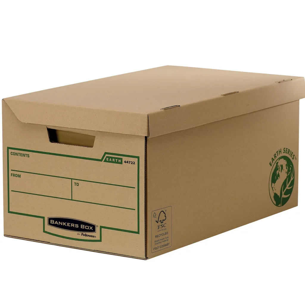 Boîte de rangement carton renforcé Fellowes Maxi Earth Series x10