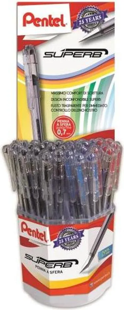 Stylo à bille Pentel Multi pour écoles et bureaux lot de 96 pièces