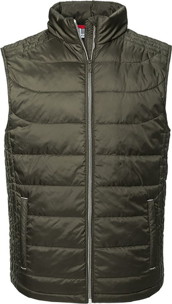 Russell - "Nano" Weste für Herren Ärmellos PC4114 (4XL) (Dunkel-Olive)