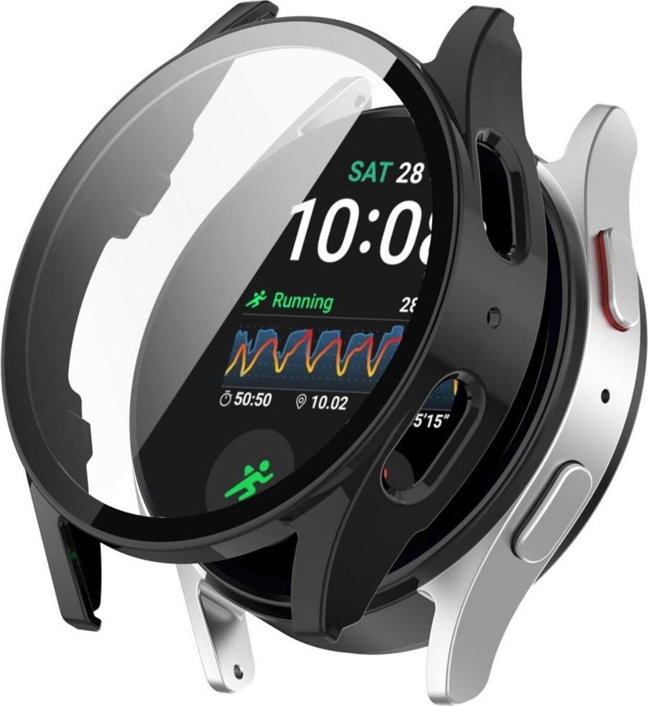 Tech-Protect Defense360 Hülle mit integriertem Glas Kompatibel mit Samsung Galaxy Watch 5 (40 mm) Schwarz