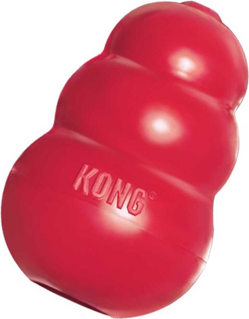 KONG Classic, Pes, Rood, Kauwgom, Kauwen, Opgehaald worden, Productafbeelding 