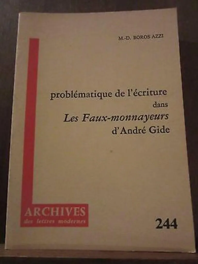 Analyse Boros Azzi : La problématique de l'écriture chez Gide - Livre