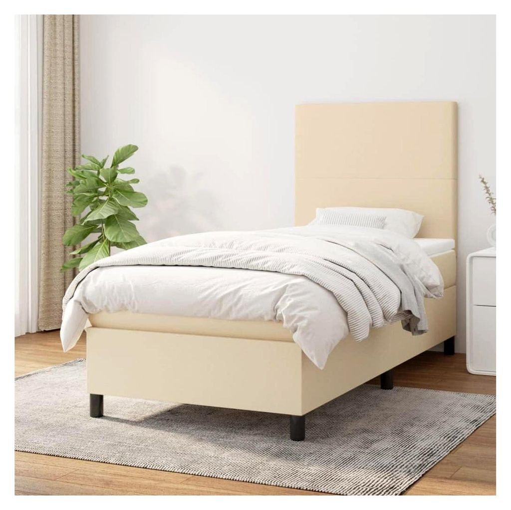 Lattenrost für Bett und Matratze, 90 x 190 cm, creme