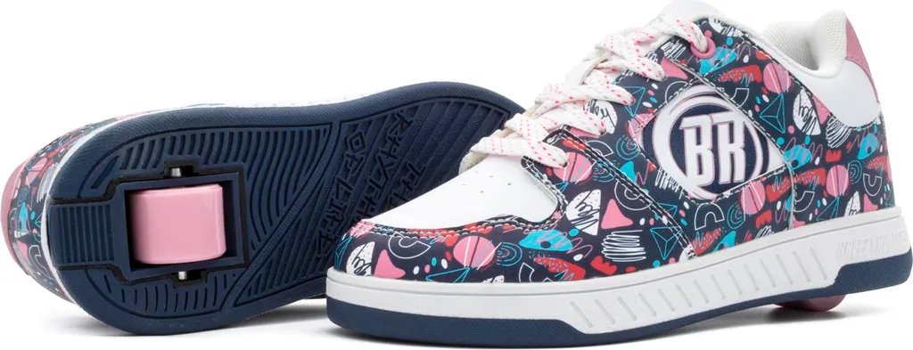 Breezy Rollers 2241891 Groovy blanc et multicolore, baskets à roue