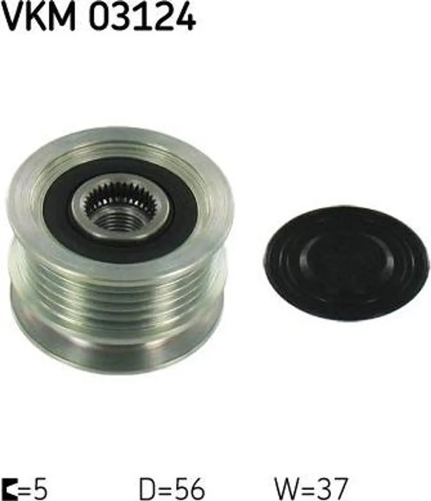 Roue Libre Alternateur SKF Haute Résistance OE 07K903119 pour Jetta