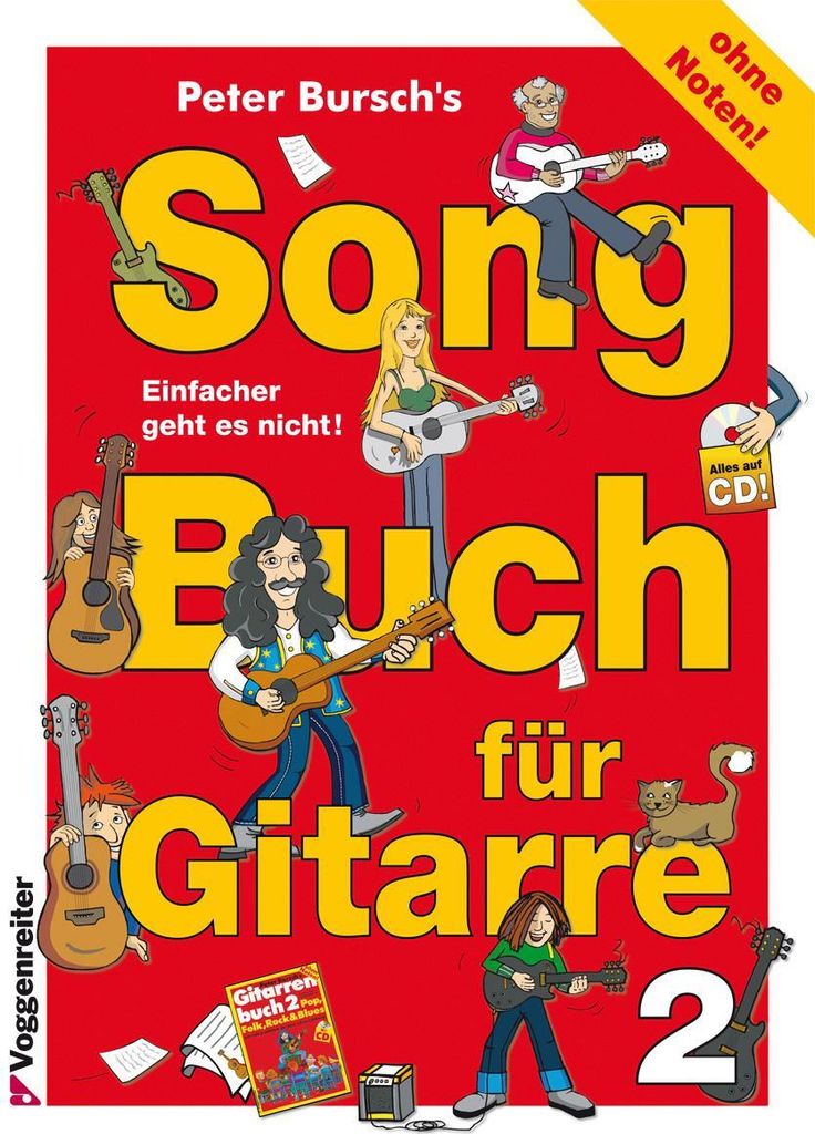 Peter Bursch's Songbuch für Gitarre, m. Audio-CD. Tl.2