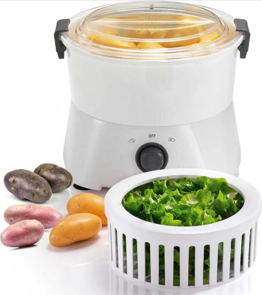 Pelapatate Kitchen Chef KS.EPL900ES 85w: Sbuccia 1kg di Patate Rapidamente