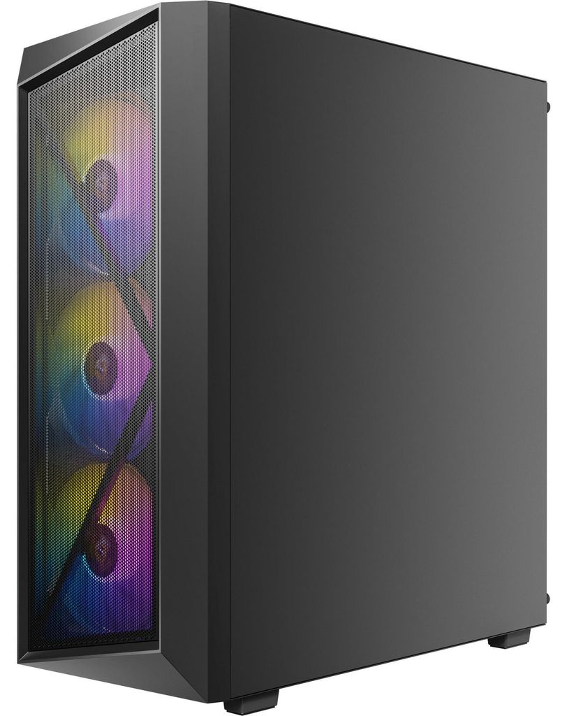 ANTEC AX67 ARGB PC Gehäuse Midi Tower Gaming ATX, schwarz Produktbild 