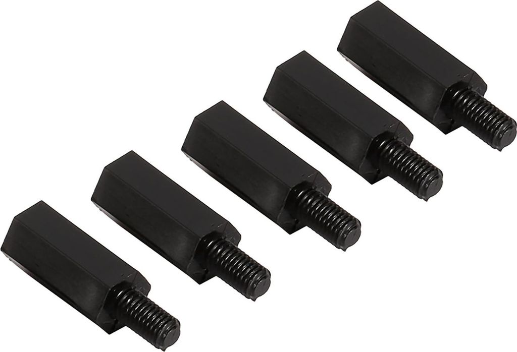 100pcs M2 M3 M4 Kunststoff Nylon Sechskant männlich weiblich Abstandshalter rund Kopf Schraube Mutter