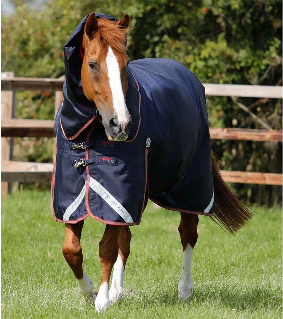 Premier Equine Titan Trio Complete 4 In 1 Weidedecke Blau 168 cm - S Neck Blau 168 cm - S Neck
