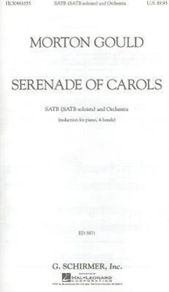 Serenade of Carols: SATB (SATB Soloists) and Orchestra (Reduction for Piano, 4-Hands)