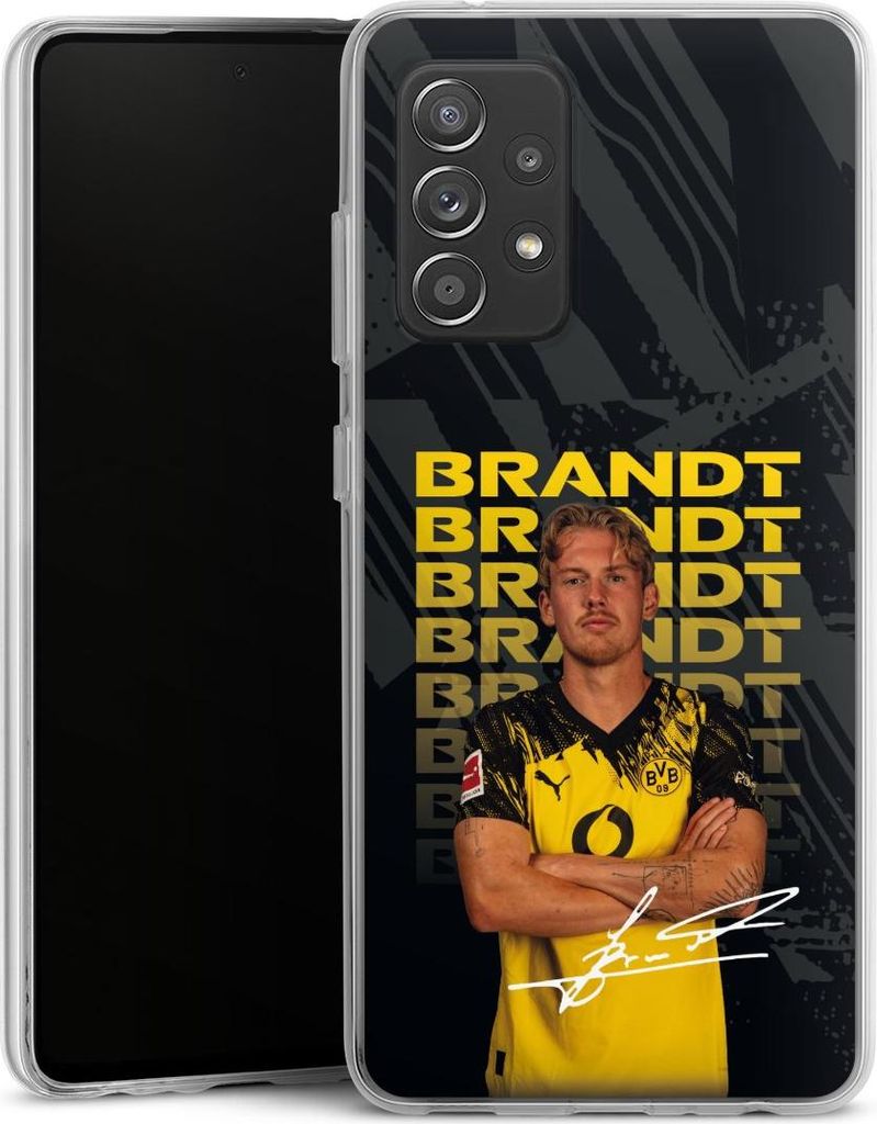 DeinDesign Handyhülle für Samsung Galaxy A52s 5G Silikon Hülle Case Smartphone Schutzhülle BVB Borussia Dortmund Julian Brandt
