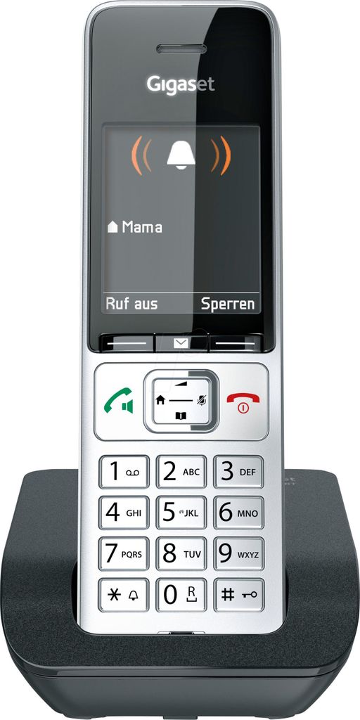 Gigaset COMFORT 500 srebrno-czarny Zdjęcie produktu 