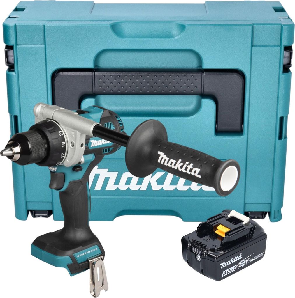 Makita DDF 492 G1J Akku Bohrschrauber 18 V 141 Nm Brushless Produktbild 