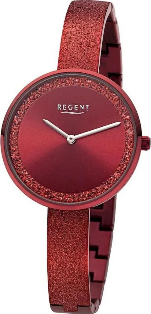 Montre Regent 12221165 en acier inoxydable pour femme, design robuste
