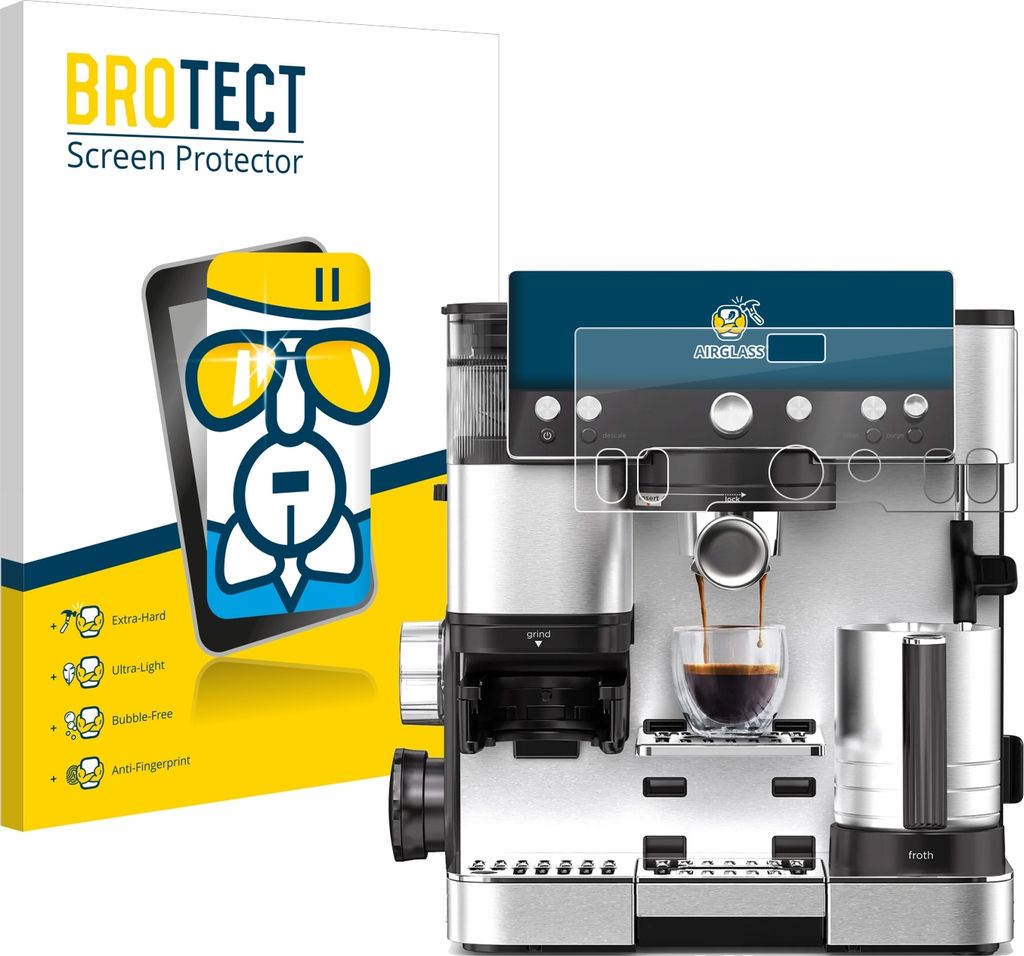 BROTECT Schutzglas für Ninja Luxe Cafe Essential Schutzfolie Panzer Folie Glas Display Schutz klar