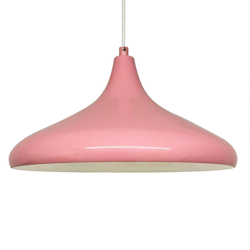 Pendelleuchte Durchmesser 35 cm E27 Metall Rosa Moderne Lampe